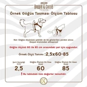 Doggie Konfor Dokuma Ronin Köpek Göğüs Tasması Xxxlarge Royal Mavi 3x75-85 Cm - 3