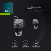 Siyah Force S60 Earpods Tws Bluetooth Kulaklık ENC Gürültü Önleyici - 4