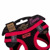 Doggie Havalı Dokuma Neon Küçük Irk Köpek Göğüs Tasması Xxxsmall Pembe 22-26 Cm - 3