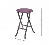 Sea Horse Katlanır Tabure Mor - 1