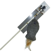 Eastland Peluş Kedi Otlu Kedi Oltası Oyuncağı 40x20x6 Cm - 1