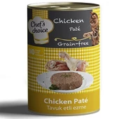 Chefs Choice Kıyılmış Tavuk Etli Tahılsız Yetişkin Konserve Kedi Maması 400 Gr - 1