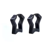 BZ 316L Çelik Yıldız Model Siyah Küpe UNK-575 - 1