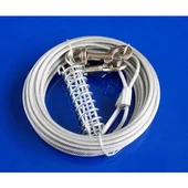 Eastland Süspansiyonlu Çelik Köpek Bahçe Bağlama Halatı 4 Mm 9 Mt - 1