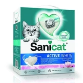 Sanicat Active White Lotus Çiçeği Kokulu Doğal Kedi Kumu 6 Lt - 1