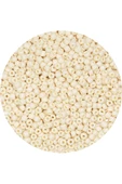 Beyaz Renk 4 mm Yaklaşık 1100 adet / 100 gram Cam Boncuk Oya Yazma Bileklik ve Kolye - 3