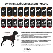 Lindo Dogs Softshell Red Stripe Köpek Yağmurluğu Kırmızı Beden 4 - 4