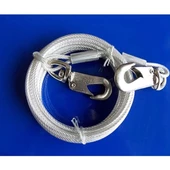 Eastland Köpek Çelik Bahçe Bağlama Halatı Gri 4.7 Mm 4.5 Mt - 1