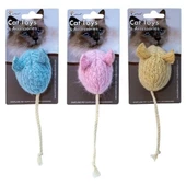 Eastland Fare Şekilli İpli Peluş Kedi Oyuncağı - 1