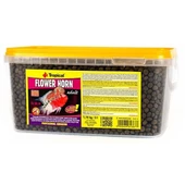 Tropical Flower Horn Adult Çiçek Boynuzlu ve Diğer Cichlid için Renklendirici Pellet Balık Yemi 3 Lt 1.14 Kg - 1