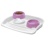 Ferplast Lindo Maxi Plastik Köpek Mama ve Su Kabı 2 Adet 53x39x8 Cm - 1