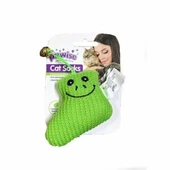 Pawise Cat Socks Peluş Kedi Oyuncağı Yeşil - 1