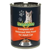 Econature Kuzu Etli Yetişkin Konserve Kedi Maması 400 Gr - 1
