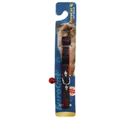Eurocat Balık Desenli Kedi Boyun Tasması Kırmızı 10 Mm 28 Cm - 1