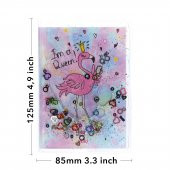 Flamingo Simli ve Sulu Kapaklı Rengarenk Sayfalı Mini Defter - 3