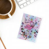 Flamingo Simli ve Sulu Kapaklı Rengarenk Sayfalı Mini Defter - 6