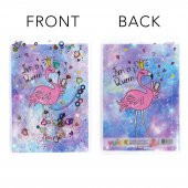 Flamingo Simli ve Sulu Kapaklı Rengarenk Sayfalı Mini Defter - 9