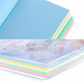 Flamingo Simli ve Sulu Kapaklı Rengarenk Sayfalı Mini Defter - 11