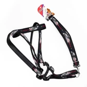 Euro Dog Köpek Uzatma Tasması ve Göğüs Tasması Takımı Siyah 26 Mm 120 Cm - 1