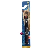 Eurocat Balık Desenli Kedi Boyun Tasması Siyah 10 Mm 28 Cm - 1