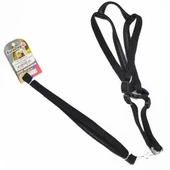Euro Dog Köpek Uzatma Tasması ve Göğüs Tasması Takımı Siyah 19 Mm 120 Cm - 1