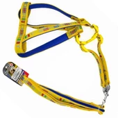 Euro Dog Köpek Uzatma Tasması ve Göğüs Tasması Takımı Sarı 20 Mm 120 Cm - 1