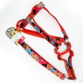 Euro Dog Köpek Uzatma Tasması ve Göğüs Tasması Takımı Pembe Kamuflaj 25 Mm 120 Cm - 1