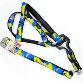 Euro Dog Köpek Uzatma Tasması ve Göğüs Tasması Takımı Sarı Kamuflaj 25 Mm 120 Cm - 1