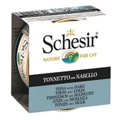Schesir Tuna Balıklı ve Barlam Balığı Jöleli Konserve Kedi Maması 85 Gr - 1