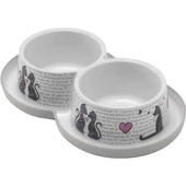 Moderna Trendy Love Kedi Mama ve Su Kabı 2x350 Ml - 1