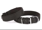Doggie Comfort Dokuma Köpek Boyun Tasması Medium Siyah 4x52-60 Cm - 1