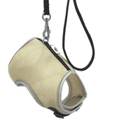 Cattie Havalı Dokuma Kedi Göğüs ve Gezdirme Takımı Medium Bej 1x25-35 Cm - 2