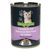 Econature Kitten Tavuklu Yavru Konserve Kedi Maması 400 Gr - 1