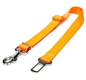 Doggie Dokuma Emniyet Kemerli Köpek Gezdirme Tasma Aparatı Medium Turuncu 2.5x50-80 Cm - 1