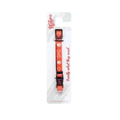Natura Yetişkin Köpekler için Pati ve Kemik Desenli Boyun Tasması Kırmızı 20-30 Cm - 1
