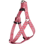 Flamingo Üçgen Sue Köpek Göğüs Tasması Pembe/Yeşil 30-40 Cm - 1