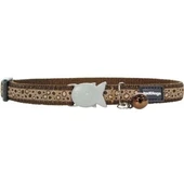 Red Dingo Bedrock Desenli Kedi Boyun Tasması Kahverengi 12 Mm - 1