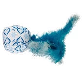 Flamingo Mavi Tüylü Top Kedi Oyuncağı 12x5x16 Cm - 1