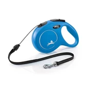 Flexi New Classic İp Otomatik Köpek Gezdirme Tasması Medium Mavi 8 Mt - 1