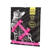 Cattie Kedi Göğüs ve Gezdirme Tasma Takımı Pembe 1x25-40 Cm - 1