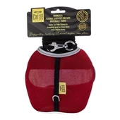 Cattie Havalı Dokuma Kedi Göğüs ve Gezdirme Takımı Medium Kırmızı 1x25-35 Cm - 1