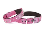 Doggie Comfort Dokuma Çivili Köpek Boyun Tasması Large Mor 3x47-55 Cm - 1