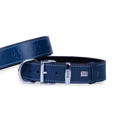 Doggie Comfort Deri Pati Desenli Köpek Boyun Tasması Large Mavi 4x57-65 Cm thumbnail 1