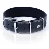 Doggie Dayanıklı Deri Köpek Boyun Tasması Small Siyah 5x50-60 Cm - 3