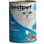 Bestpet Ton Balıklı ve Hamsili Gravy Yetişkin Konserve Kedi Maması 400 Gr - 1