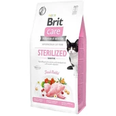 Brit Care Hipoalerjenik Sterilized Sensitive Tavşanlı Tahılsız Kısırlaştırımış Kedi Maması 7 Kg - 1