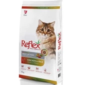 Reflex Adult Renkli Taneli Tavuklu Yetişkin Kedi Maması 15 Kg - 1