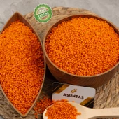 ASUNTAŞ Kırmızı Mercimek Tüm Futbol Çorbalık Vakumlu Paket 1kg thumbnail 1