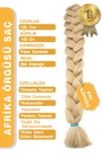 Afrika Zenci Örgüsü Rasta Ve Box Braid için Sentetik Saç - Balköpüğü thumbnail 2
