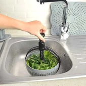 Hızlı Salata Kurutucu Süzgeç- Dönerli Süzgeç Dev Boy - 1